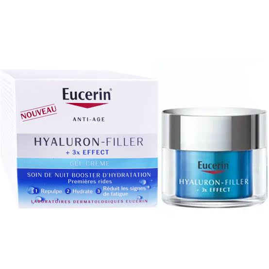 Eucerin Hyaluron‑Filler + 3× Effect – Soin de Nuit Booster d’Hydratation