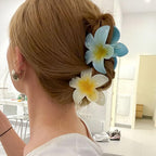 Pince à cheveux - Fleur de Frangipanier