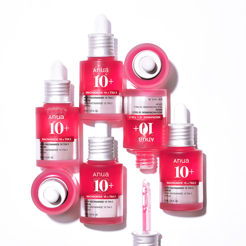 ANUA Sérum 10% niacinamide + 4% acide tranexamique, céramide, acide hyaluronique, vitamine B12, pour peaux sensibles