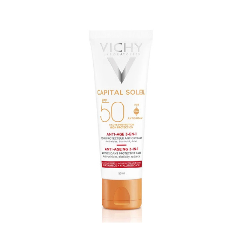 CAPITAL SOLEIL SOIN ANTI-ÂGE 3-EN-1 SPF 50