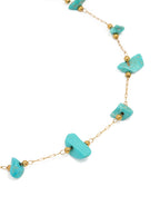 Bracelet en forme de larme plaqué or et oxyde de zirconium