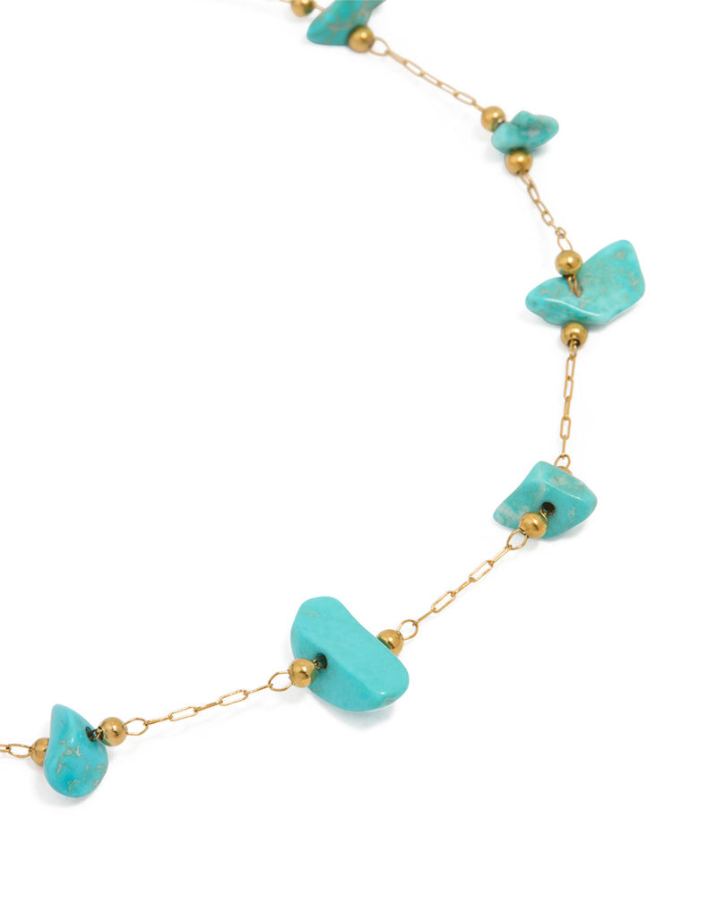 Bracelet en forme de larme plaqué or et oxyde de zirconium