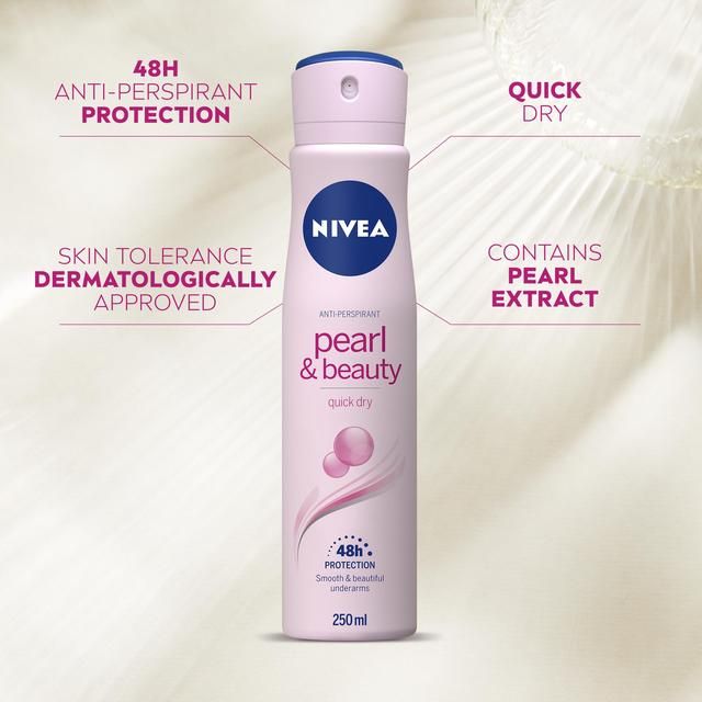 Déodorant anti-transpirant NIVEA Pearl & Beauty en spray 250 ml